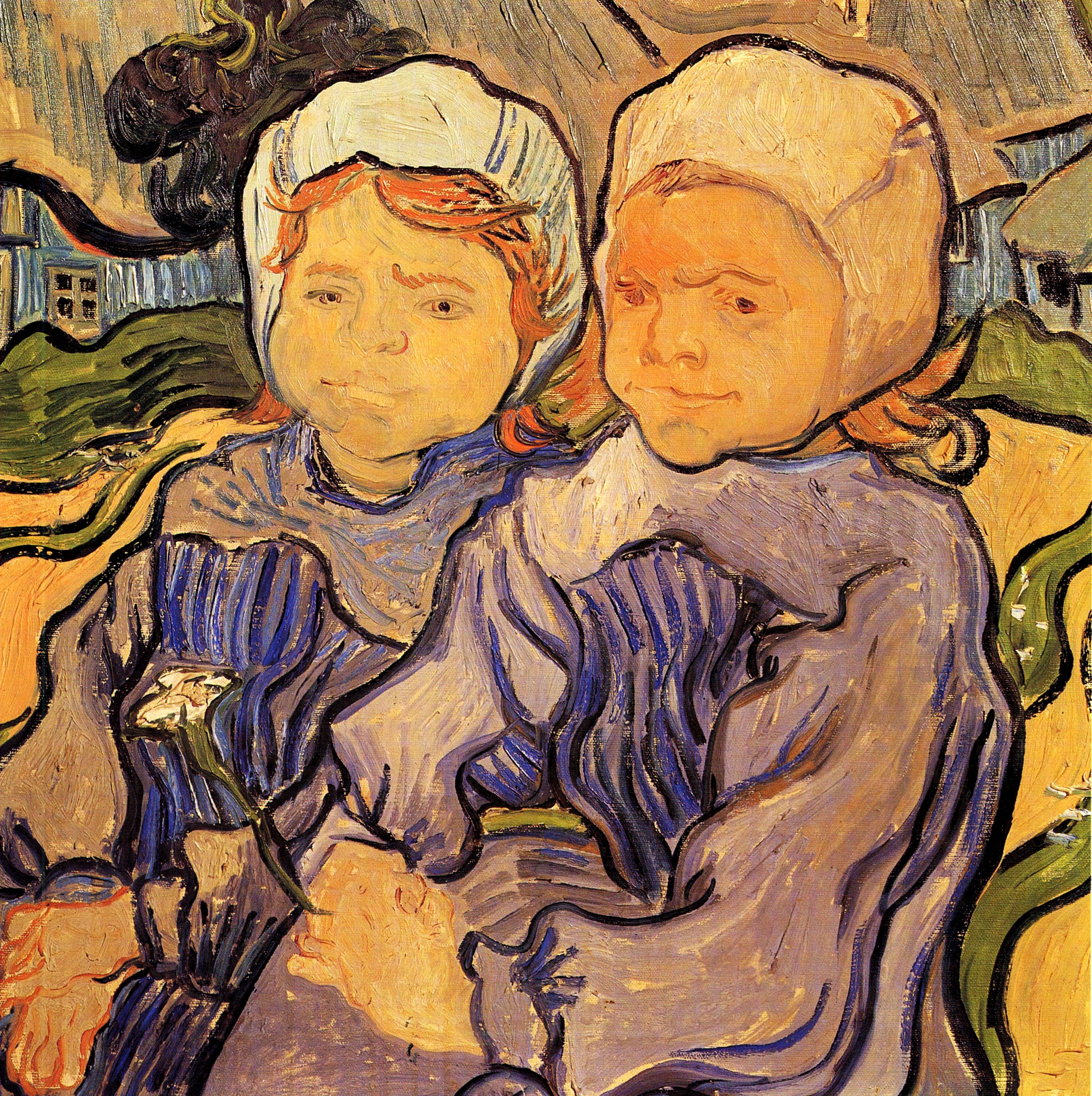 Картина Ван Гога Двое детей 1890